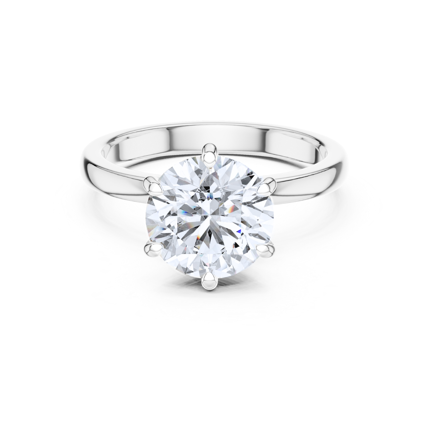Hidden Halo Solitaire Ring