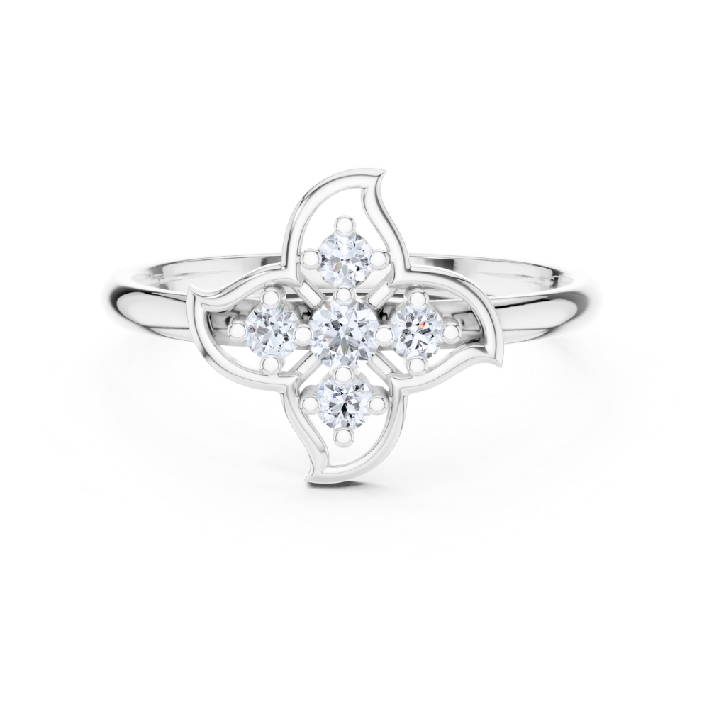 Enchanted Petal Diamond Ring