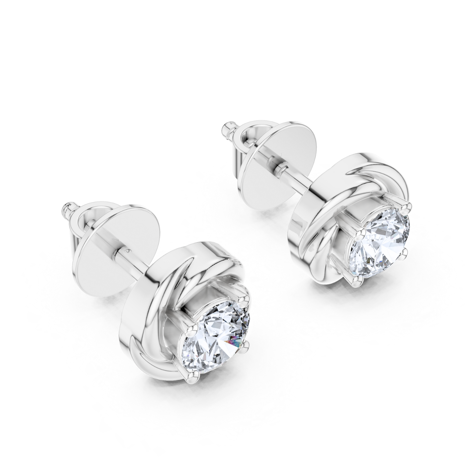 Enchanted Weave Diamond Studs