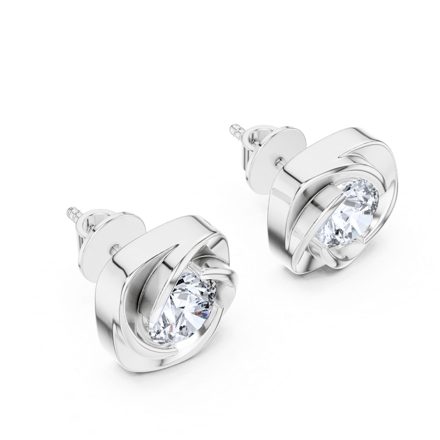 Blooming Aura Diamond Studs