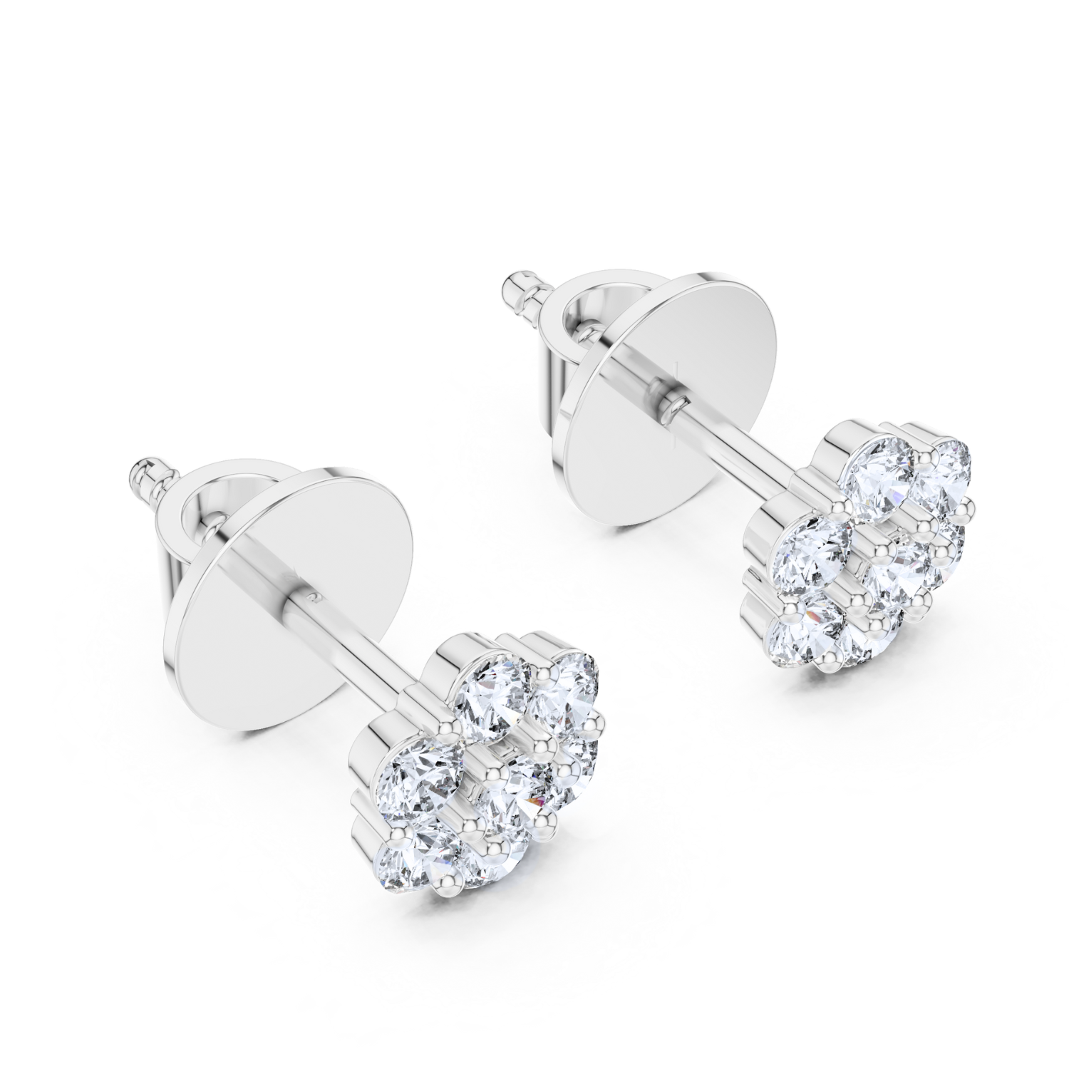 Celestial Bloom Diamond Studs