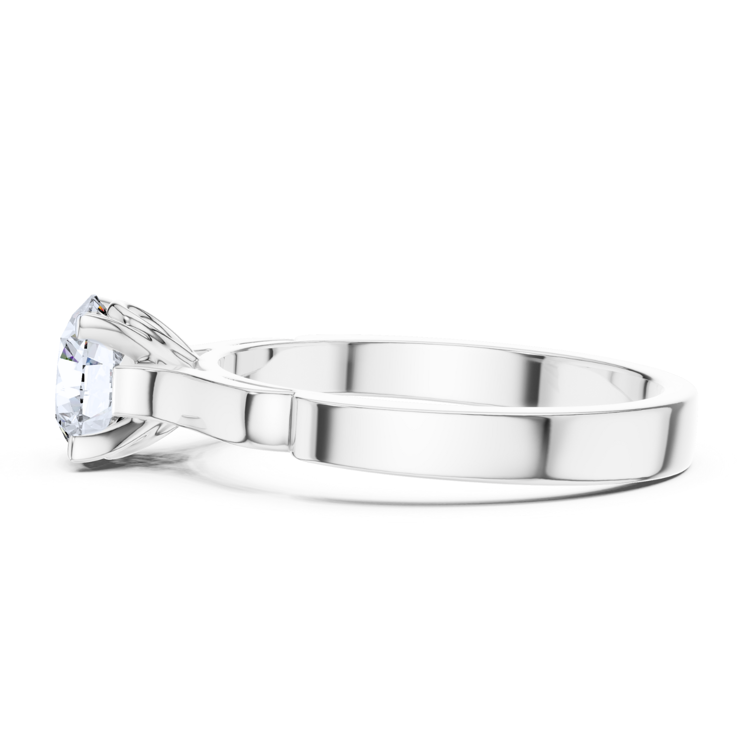 Radiant Diamond Solitaire Ring
