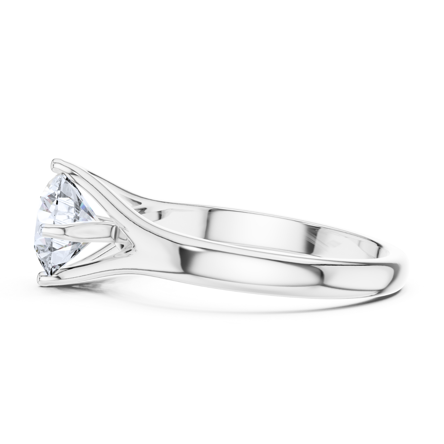 Split Shank Solitaire Ring