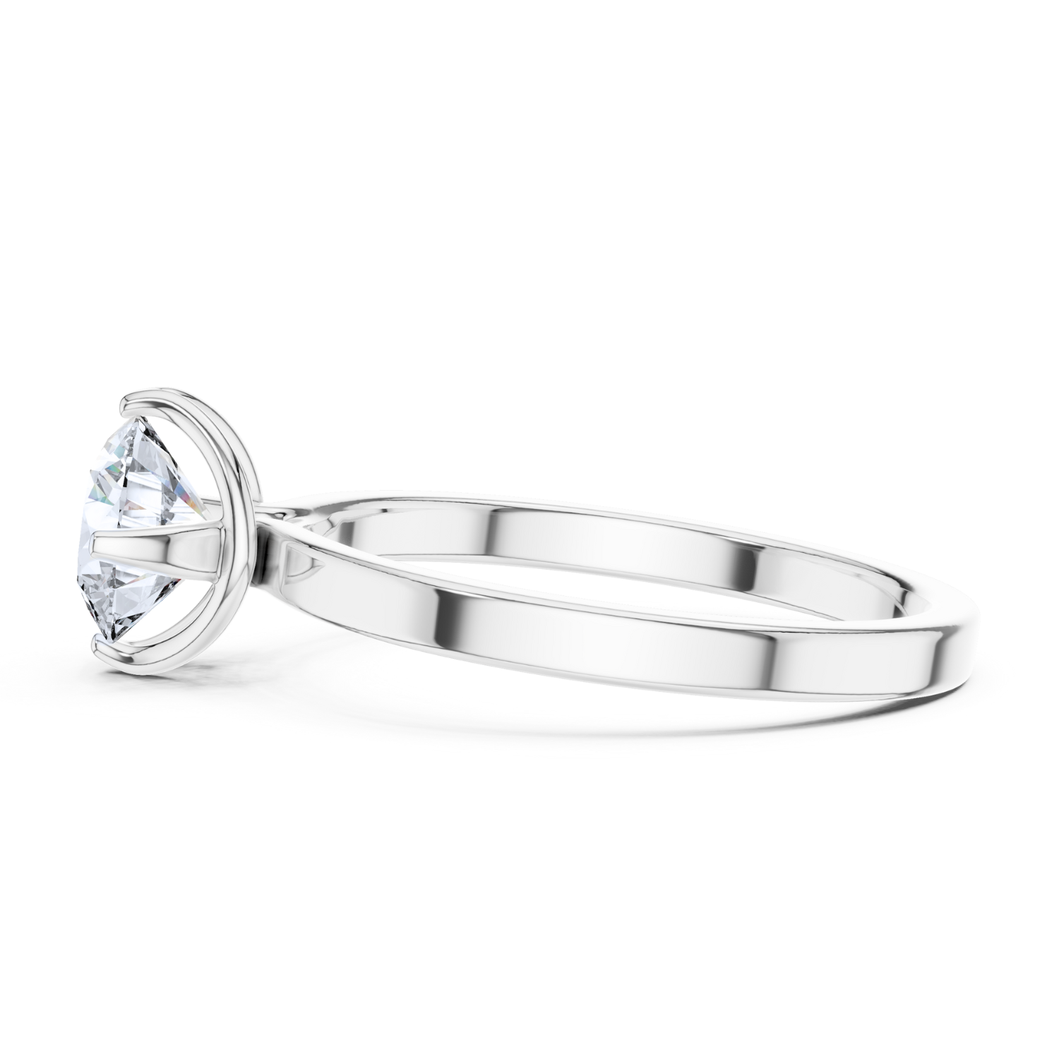 Vintage Milgrain Solitaire Ring