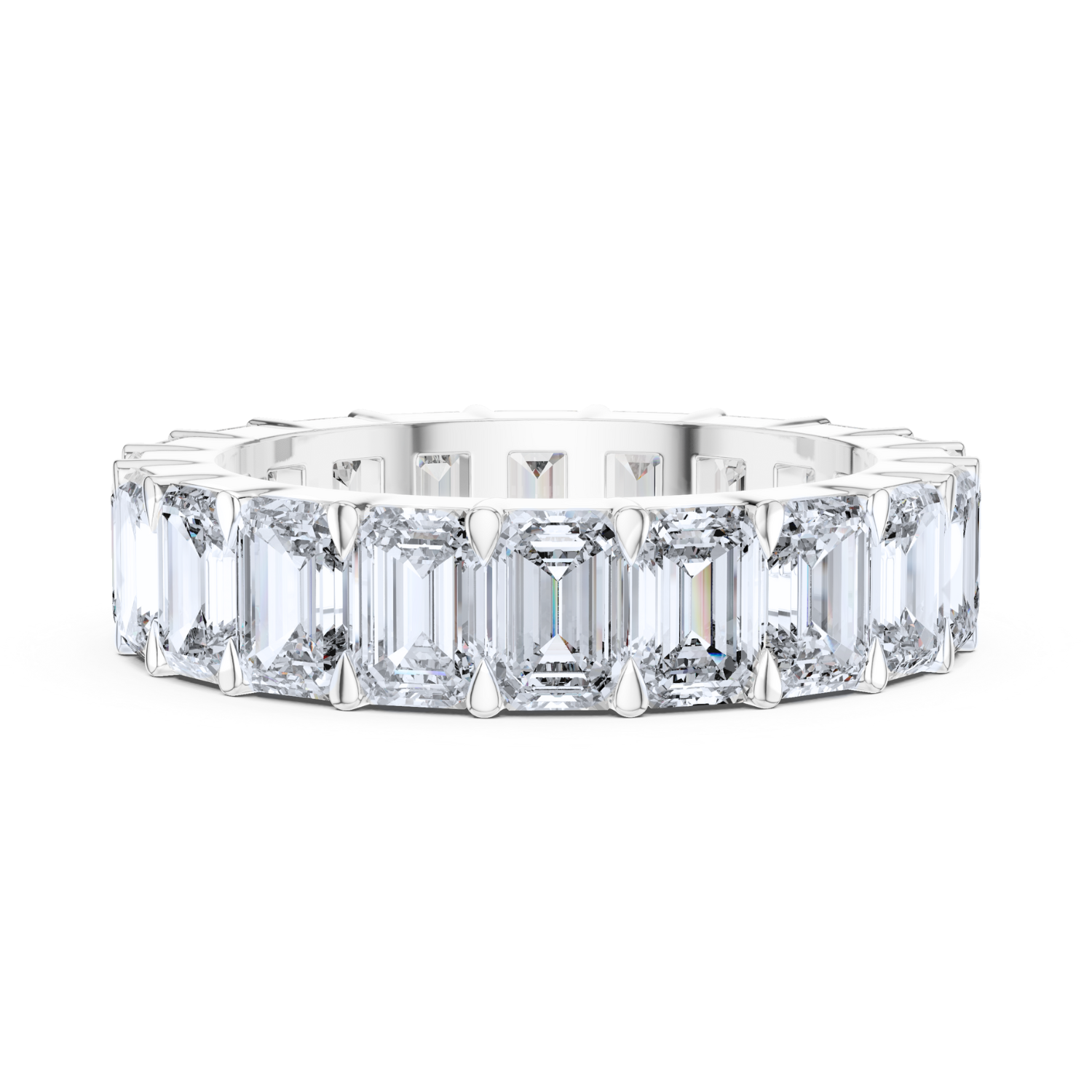 Emerald-Cut Diamond Eternity Band