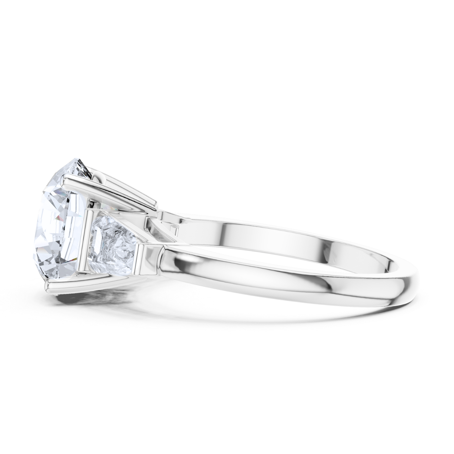 Classic Trio Round Diamond Ring