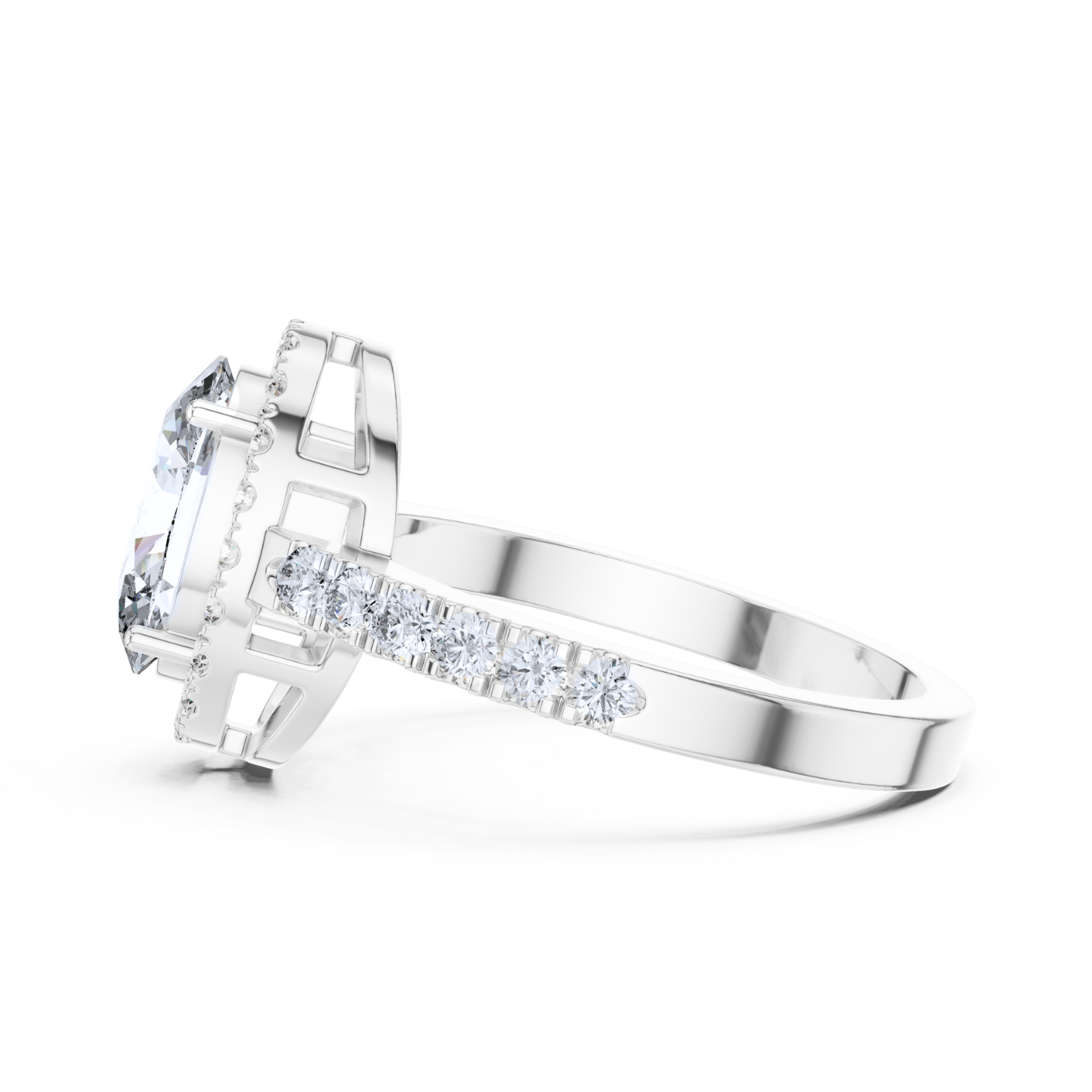 Vera Oval Halo Diamond Ring