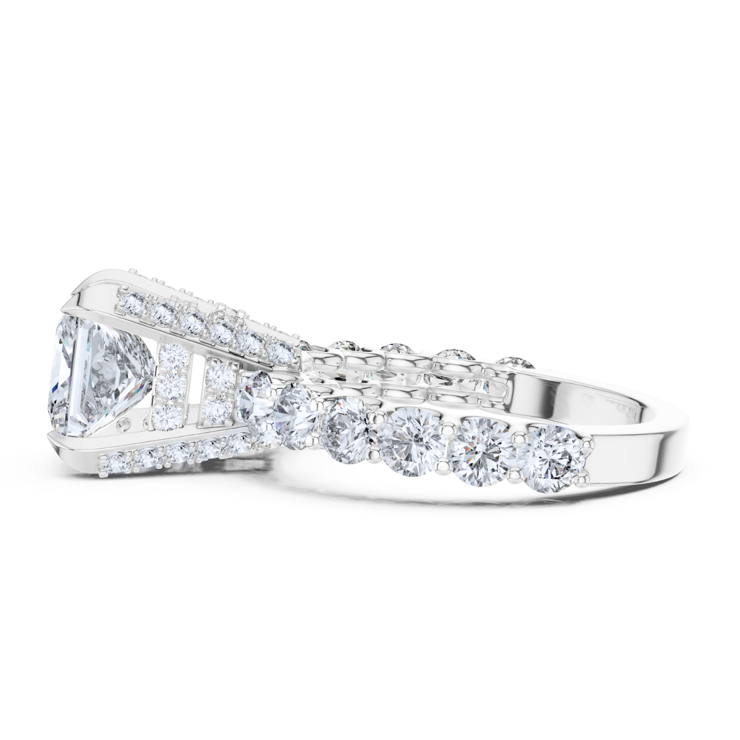Imperial Crown Princess-Cut Ring