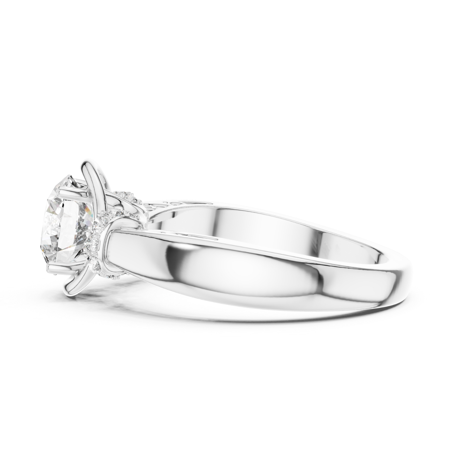 Twisted Filigree Diamond Ring