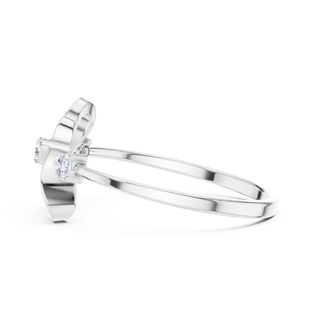 Double-Heart Infinity Style Ring