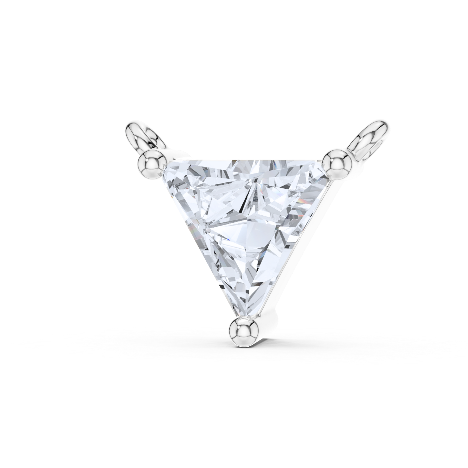 V-Shaped Diamond Pendant