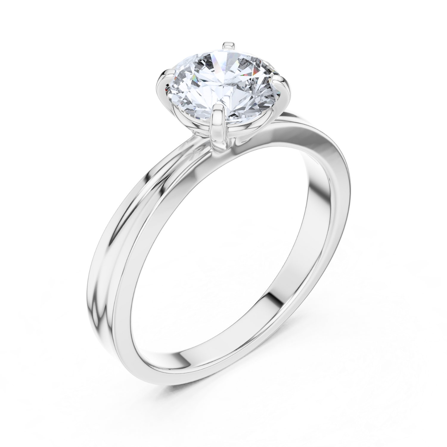 Lustrous Grace  Solitaire Ring