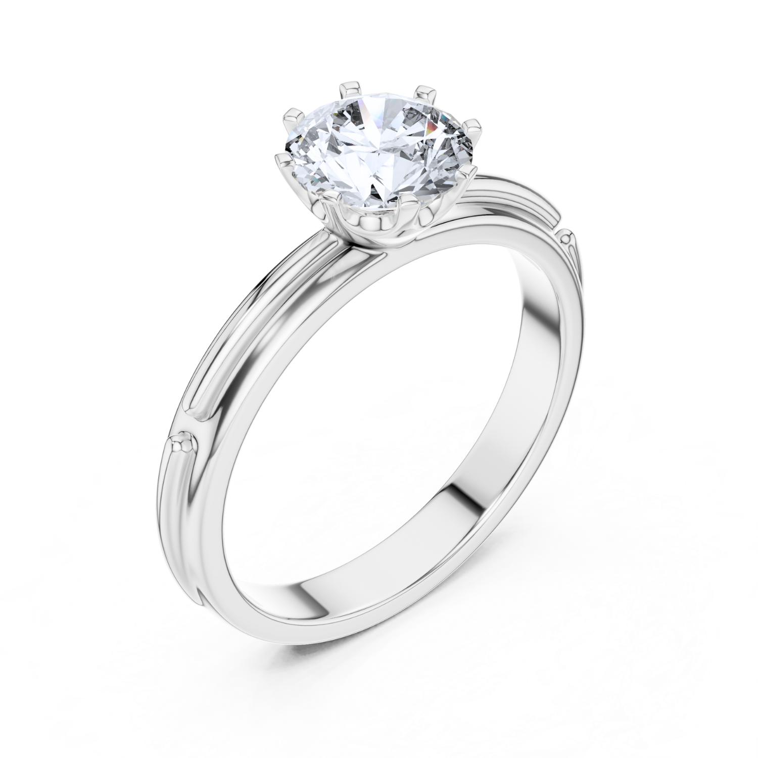 Classic Elegance 8-Prong Solitaire Ring