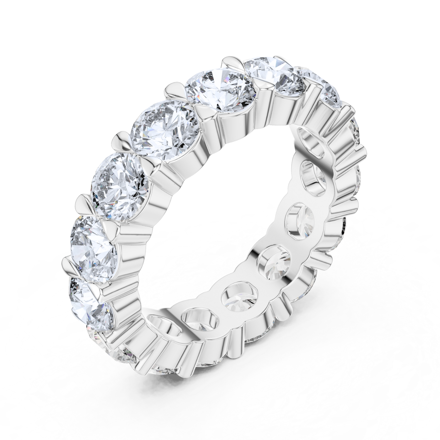 Round-Cut Diamond Eternity Band