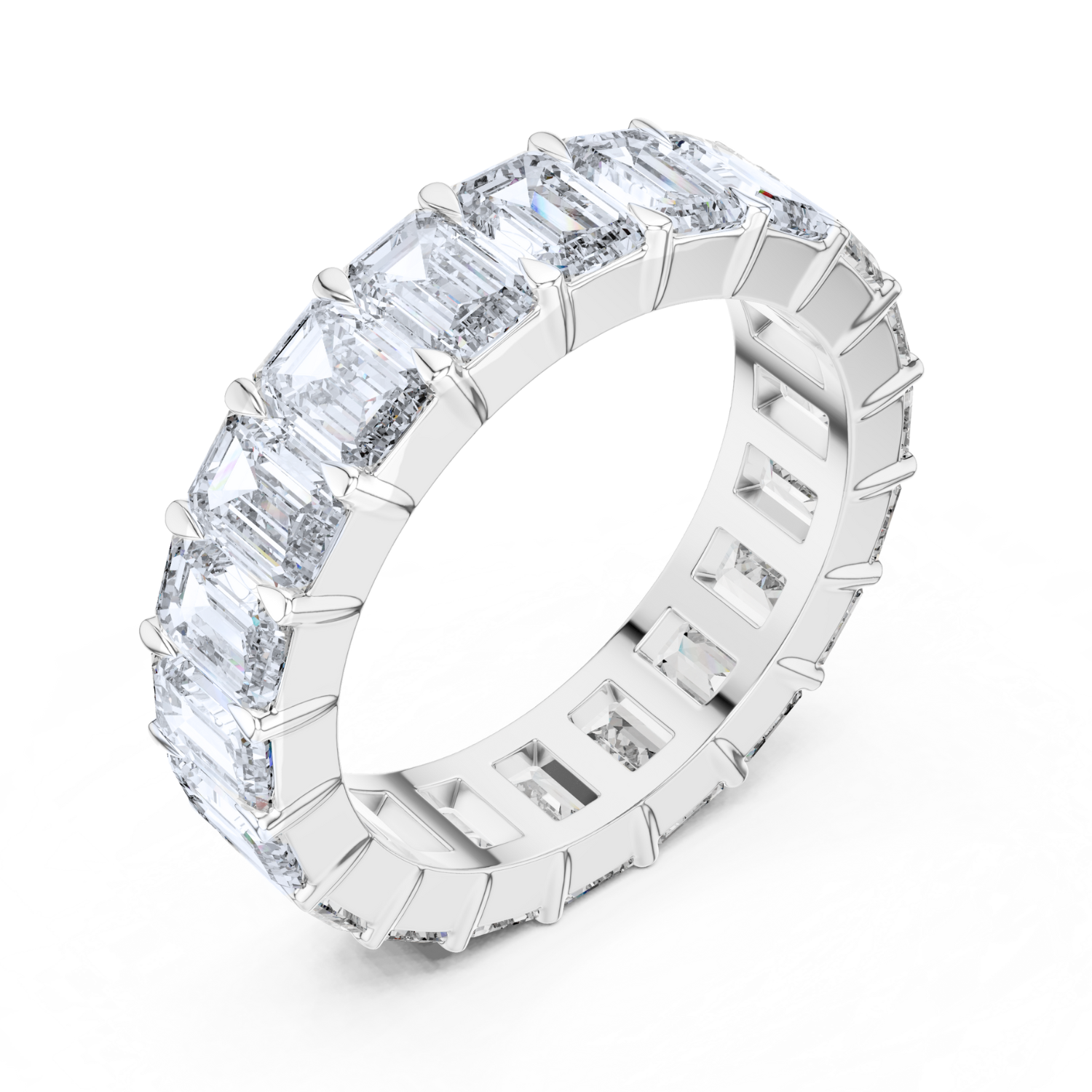 Emerald-Cut Diamond Eternity Band
