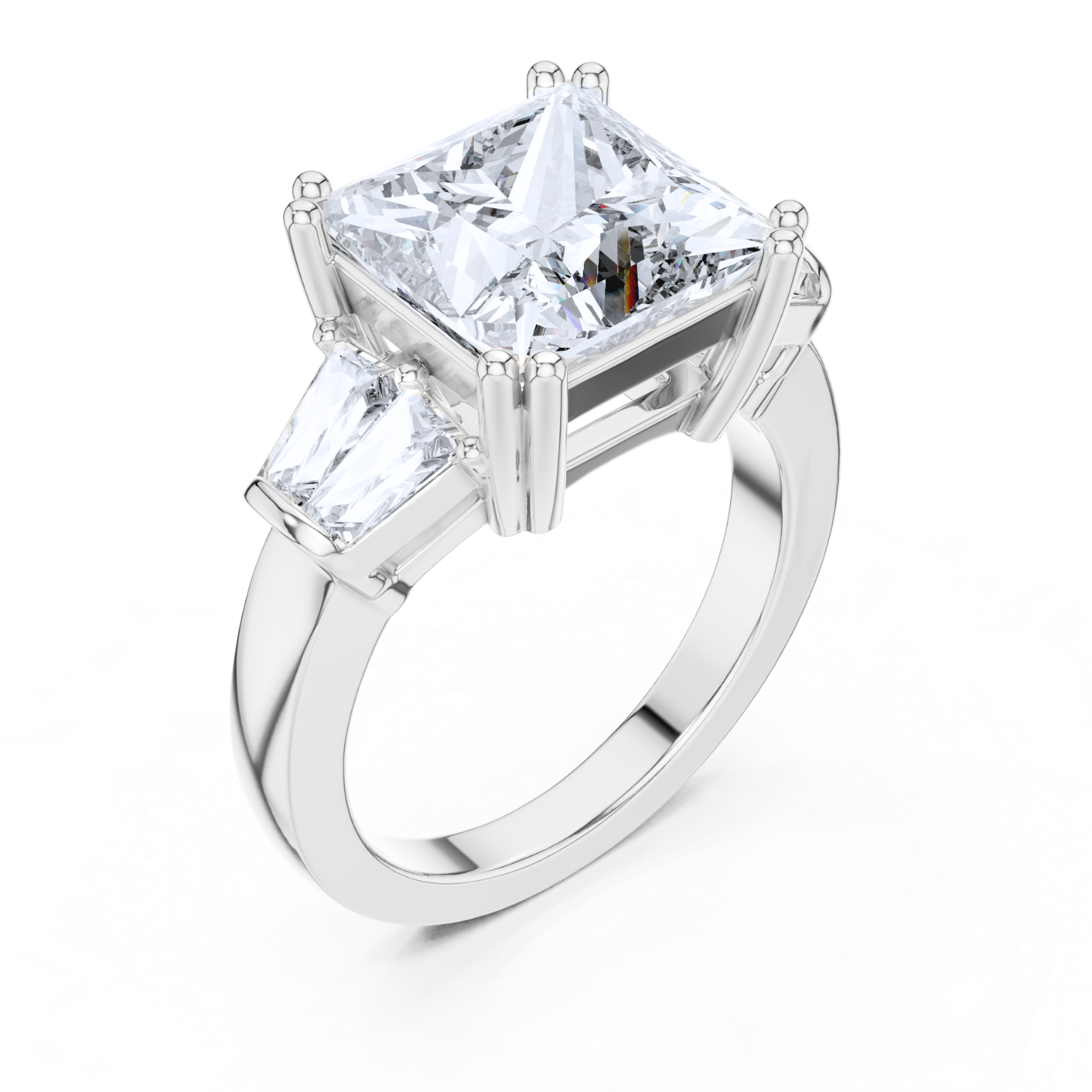 Elegant Three-Stone Ring