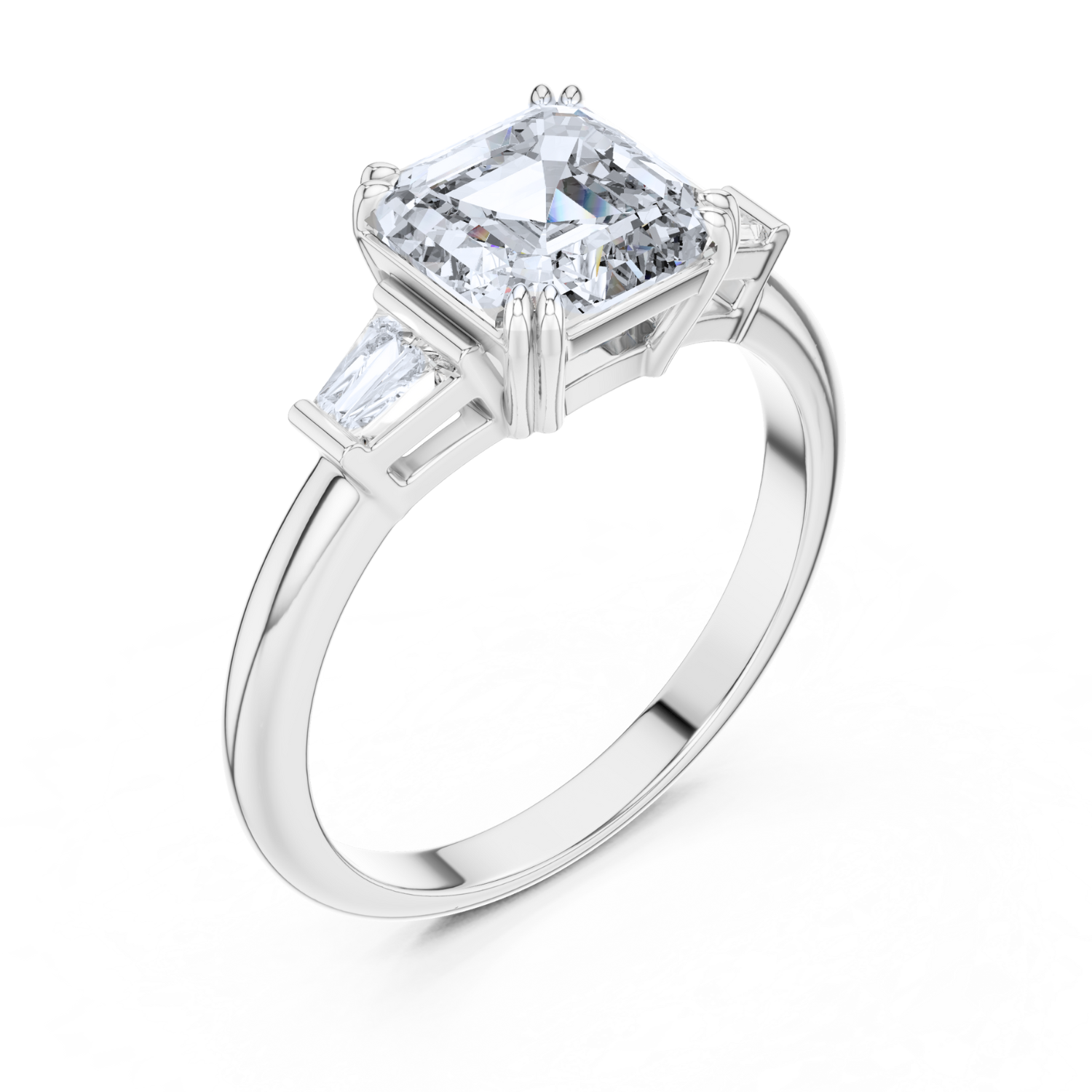 The Celestia Three-Stone Ring