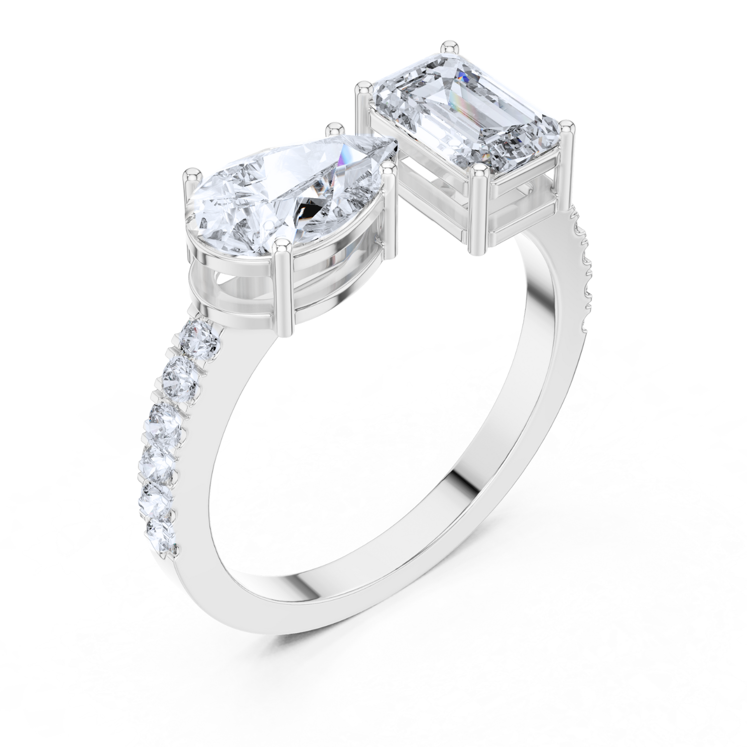 Dual-Cut Diamond Ring