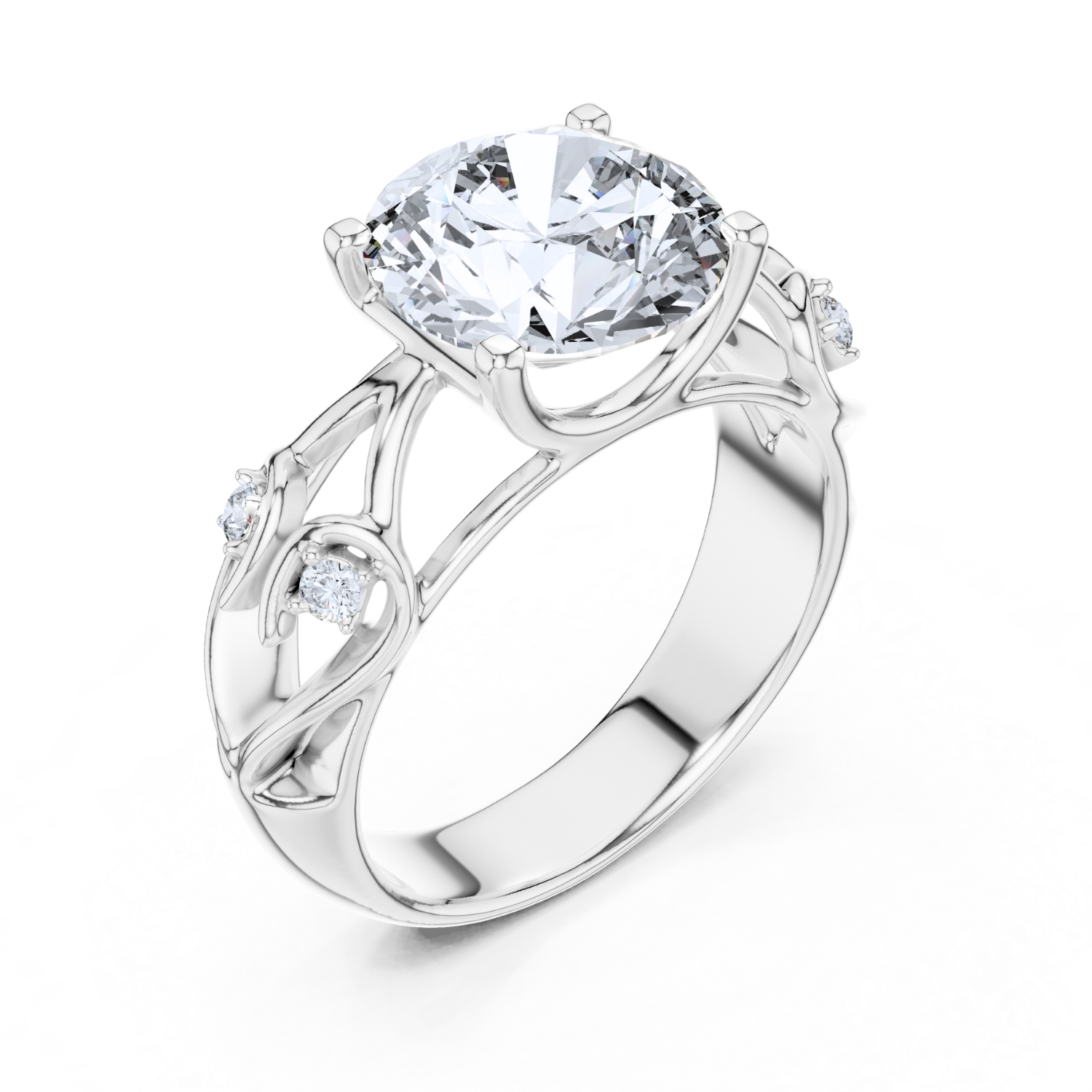Nature-Inspired Diamond Ring