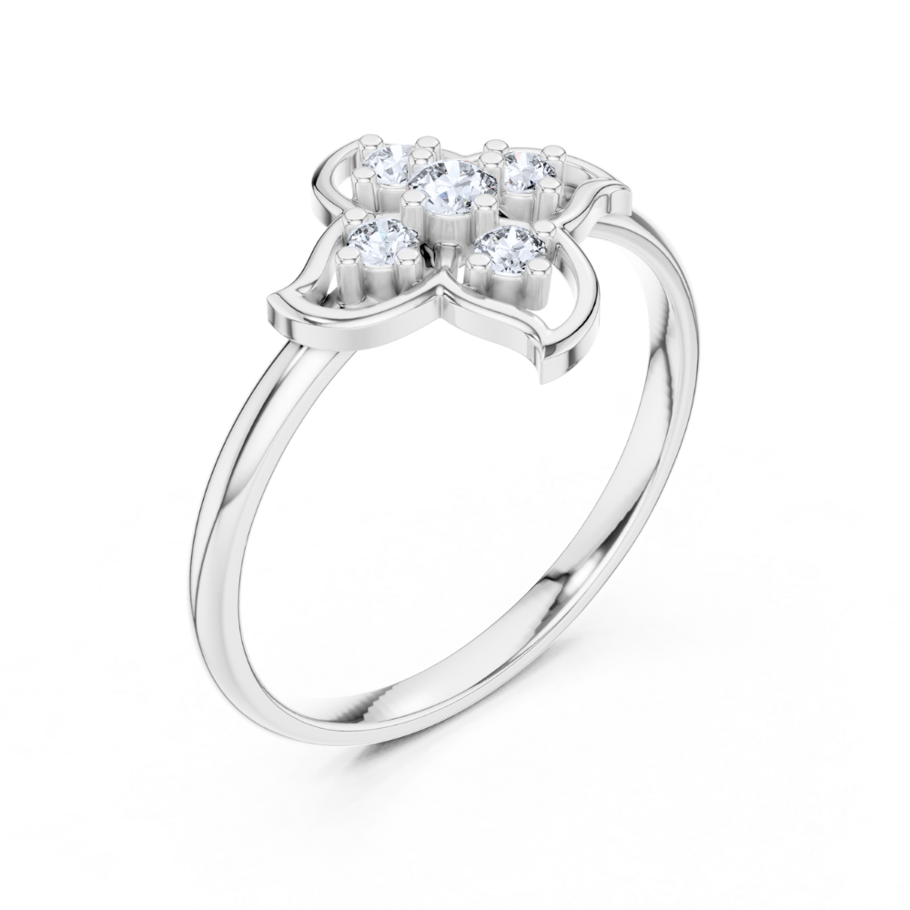 Enchanted Petal Diamond Ring