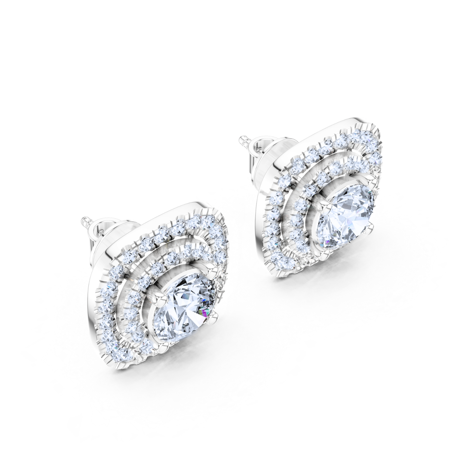 Eternal Halo Diamond Studs