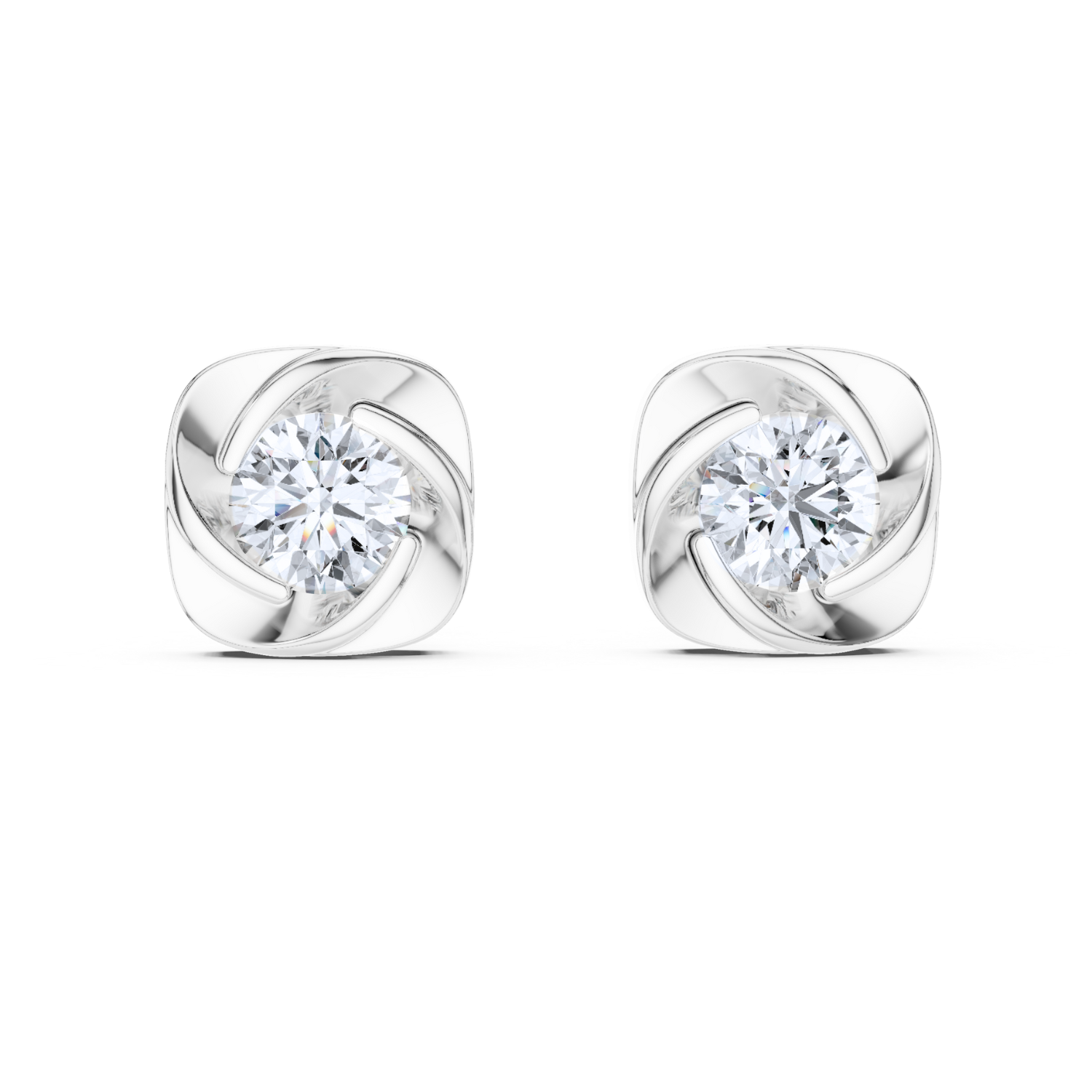 Blooming Aura Diamond Studs