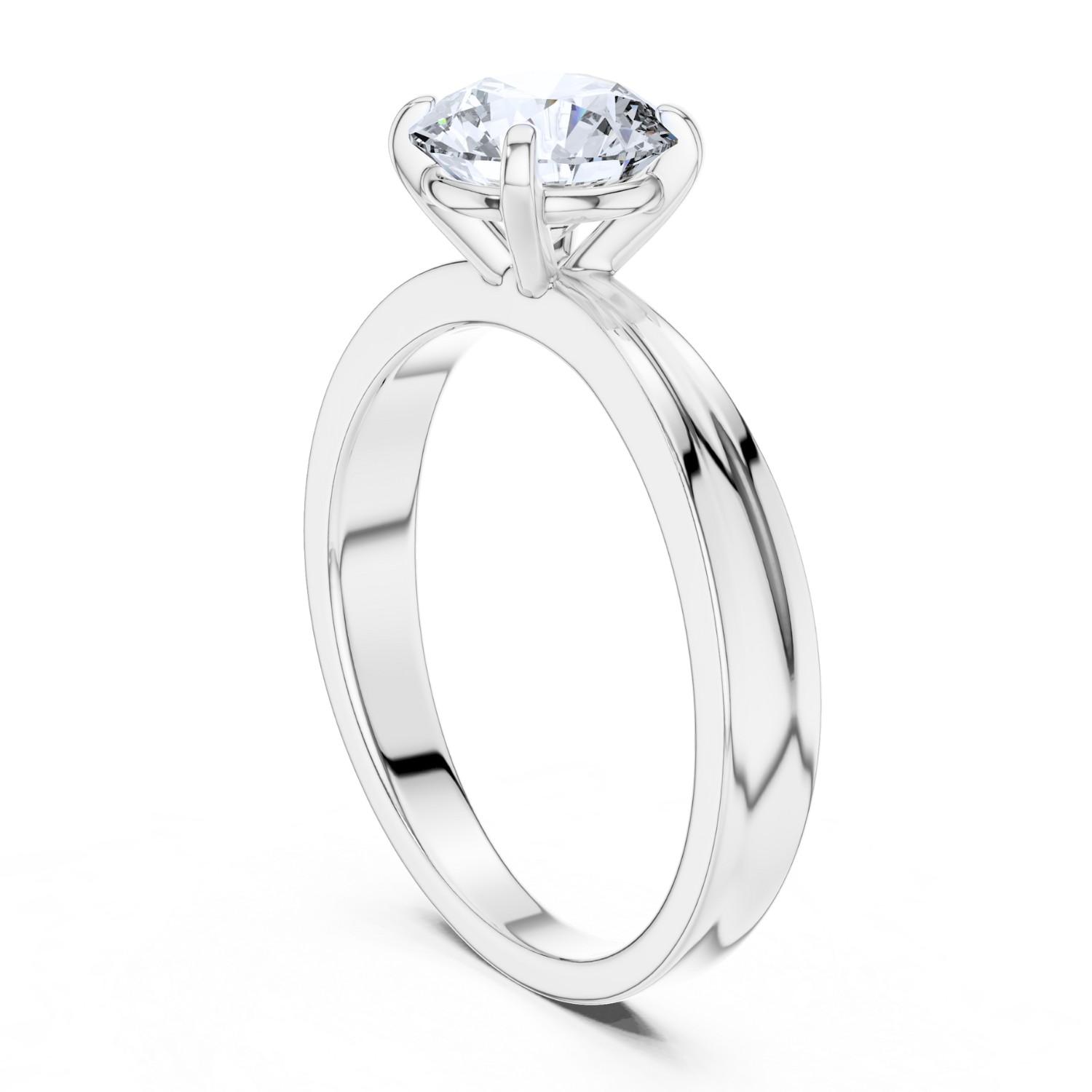 Lustrous Grace  Solitaire Ring