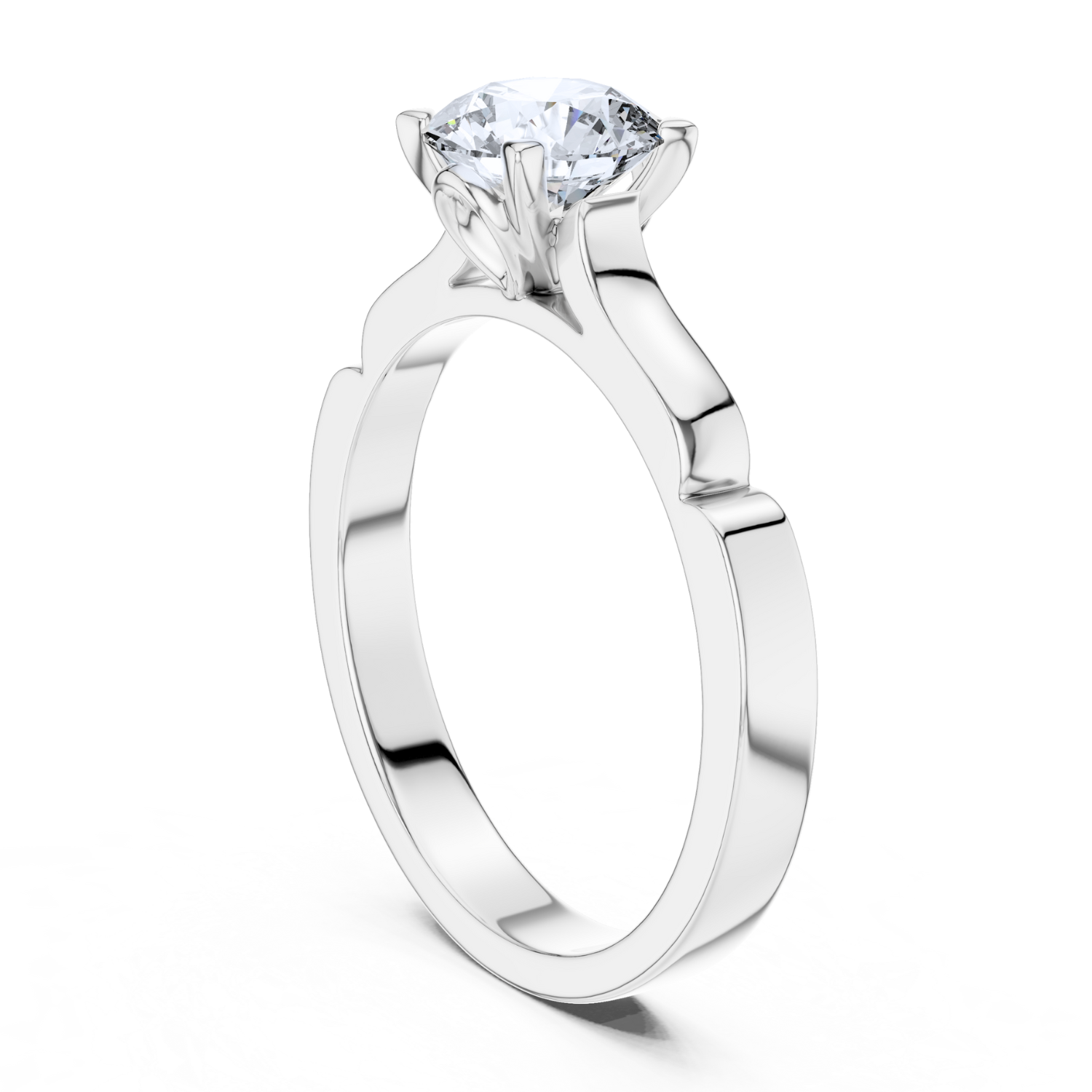 Radiant Diamond Solitaire Ring