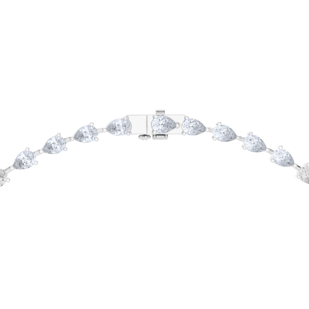 Elara Pear-Cut Drop Necklace