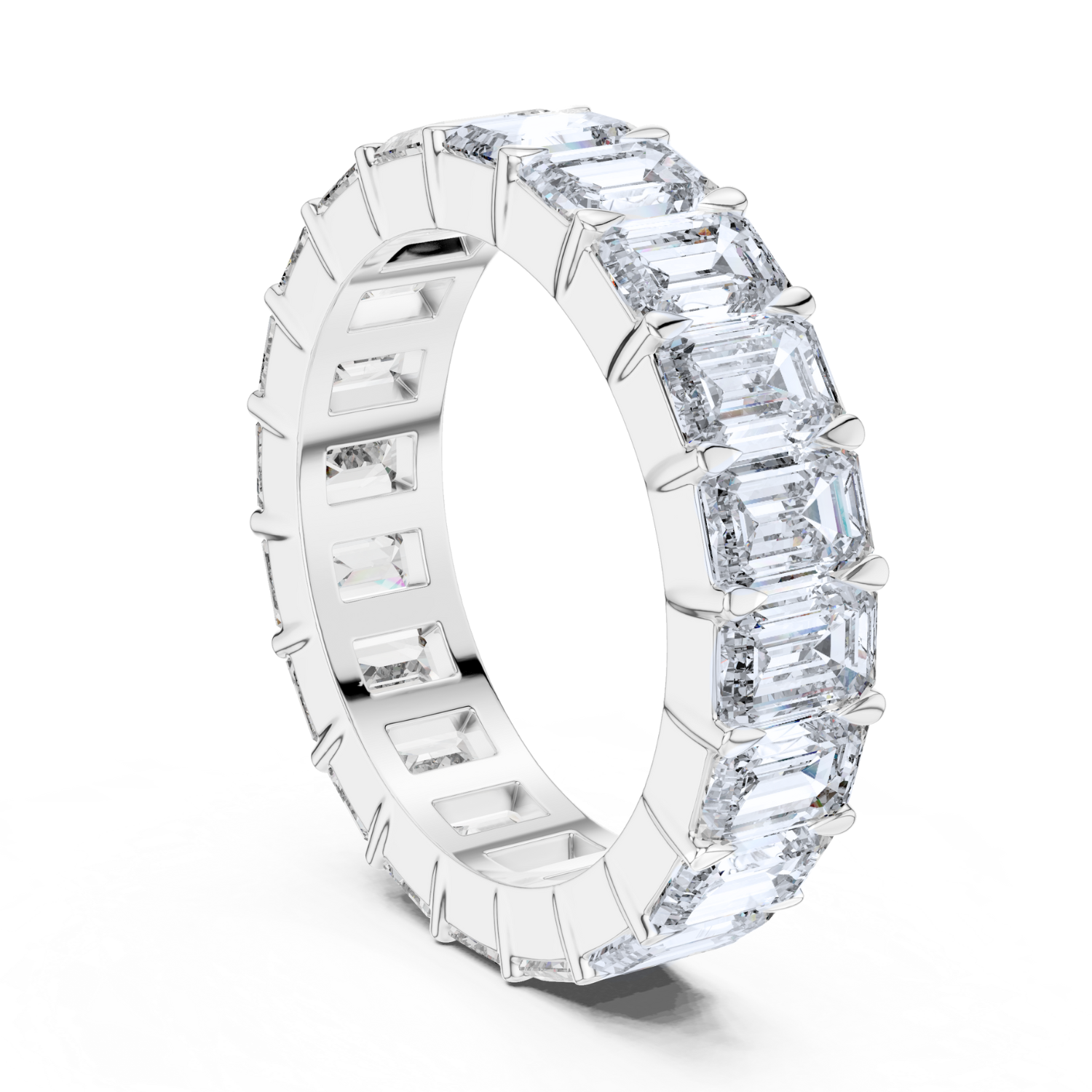 Emerald-Cut Diamond Eternity Band