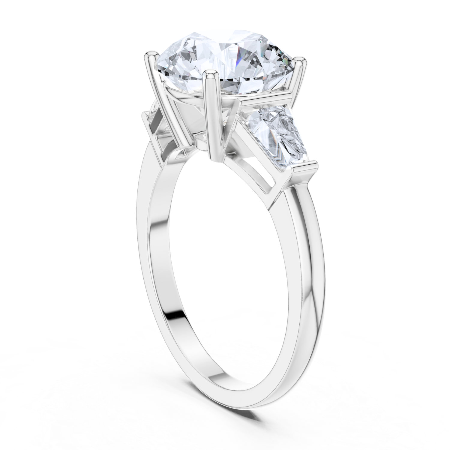 Classic Trio Round Diamond Ring