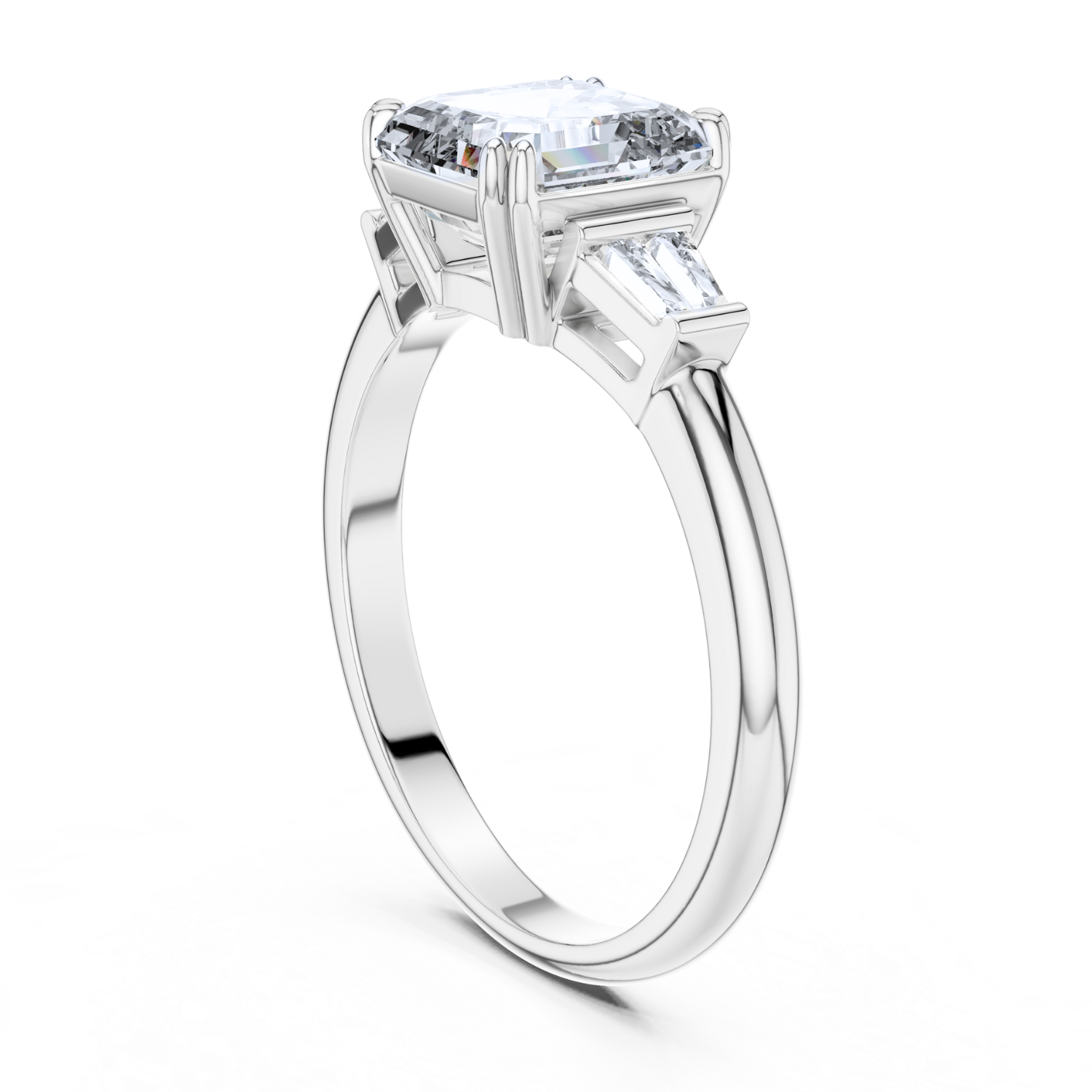 The Celestia Three-Stone Ring