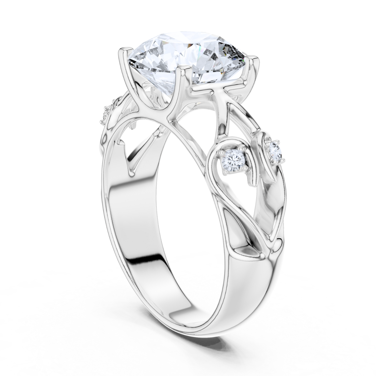 Nature-Inspired Diamond Ring