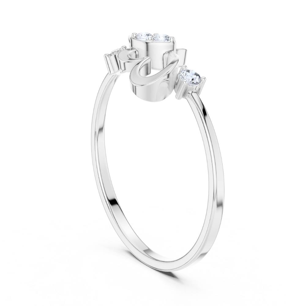 Double-Heart Infinity Style Ring