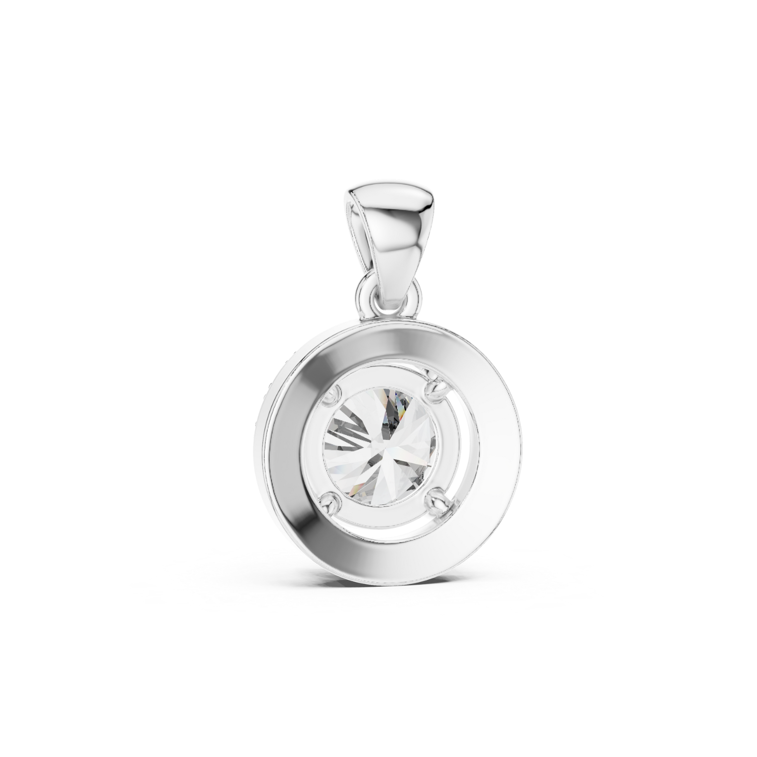 Celestial Halo Diamond Pendant