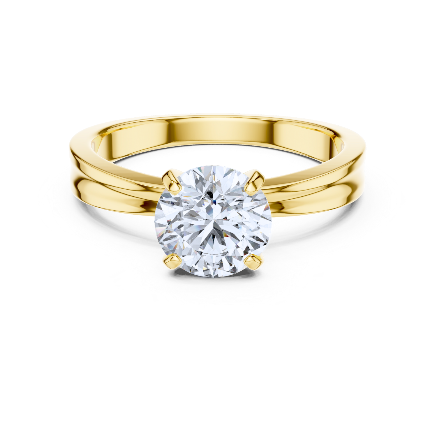 Lustrous Grace  Solitaire Ring