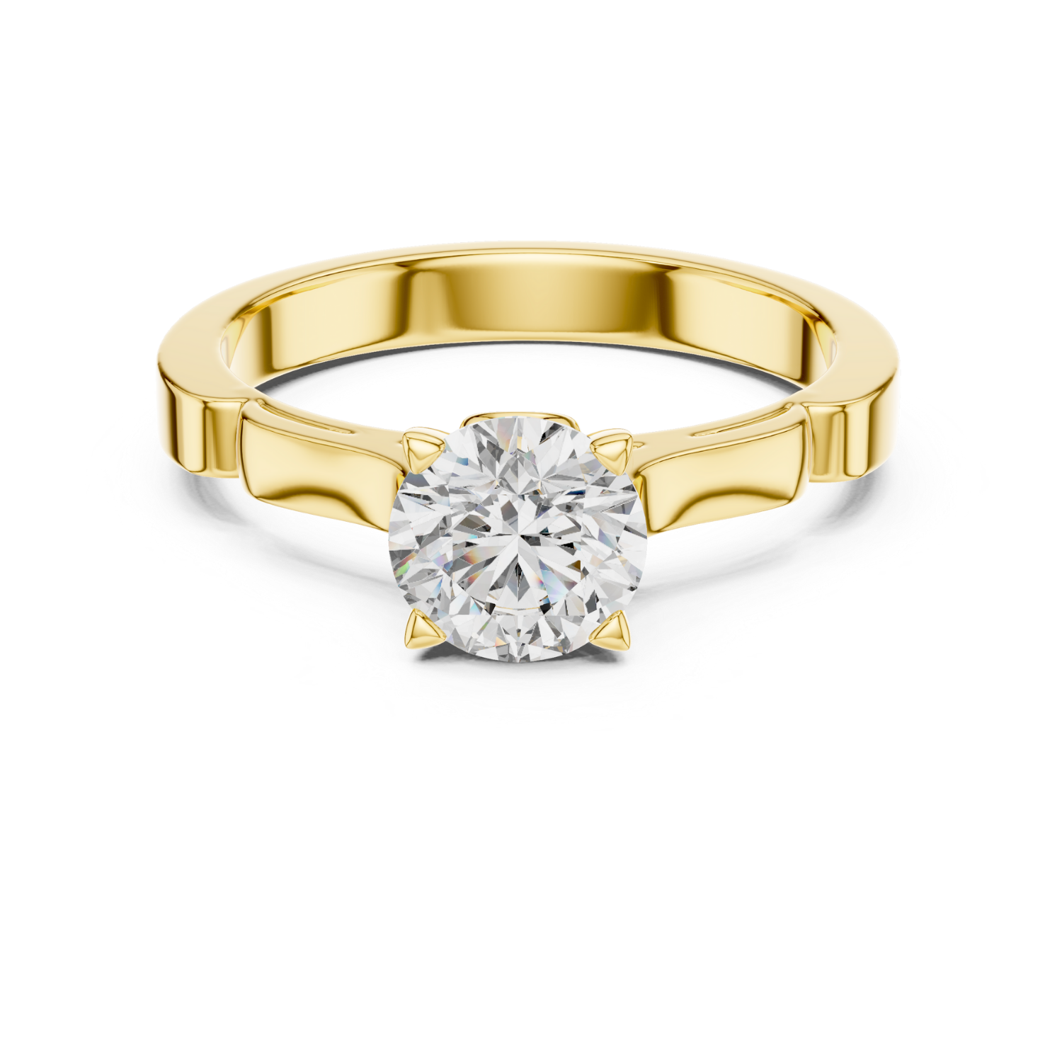 Radiant Diamond Solitaire Ring
