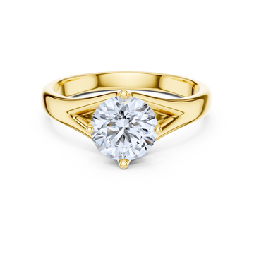 Split Shank Solitaire Ring