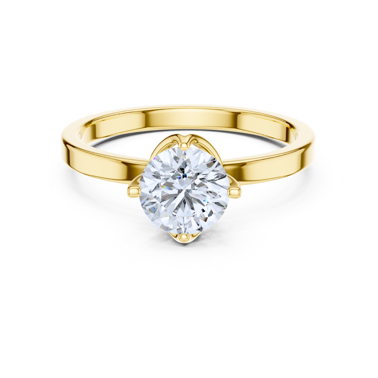 Vintage Milgrain Solitaire Ring
