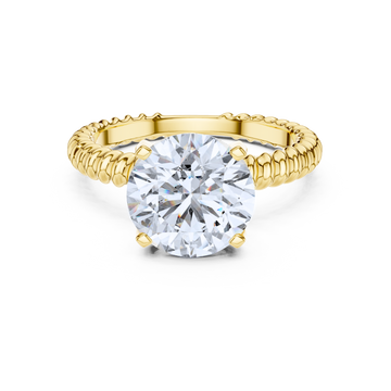 Braided Elegance Solitaire Ring