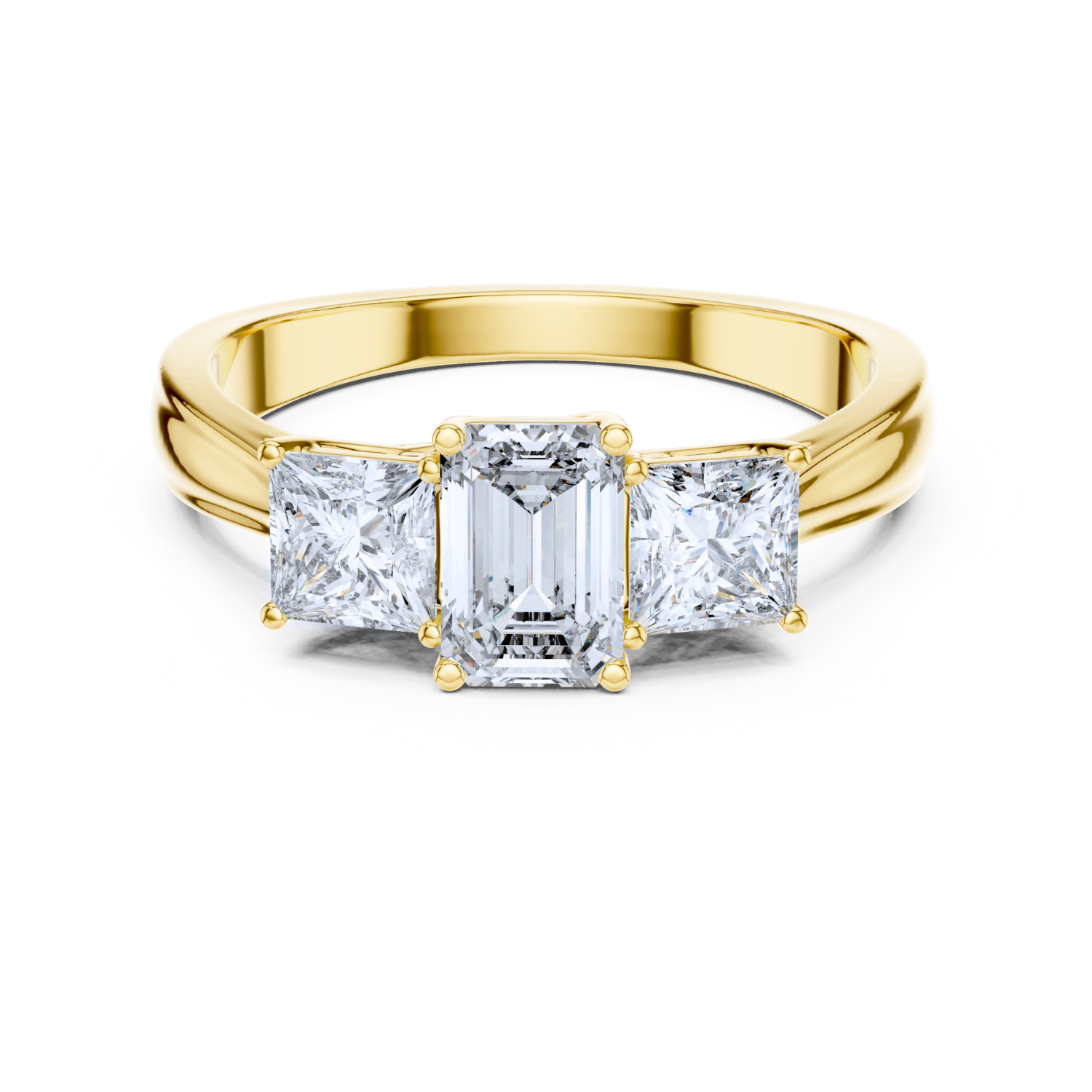 Trilogy Radiance Emerald-Cut Ring