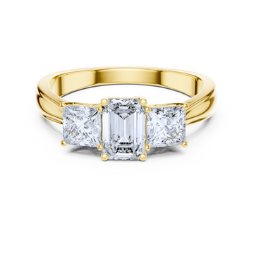 Trilogy Radiance Emerald-Cut Ring