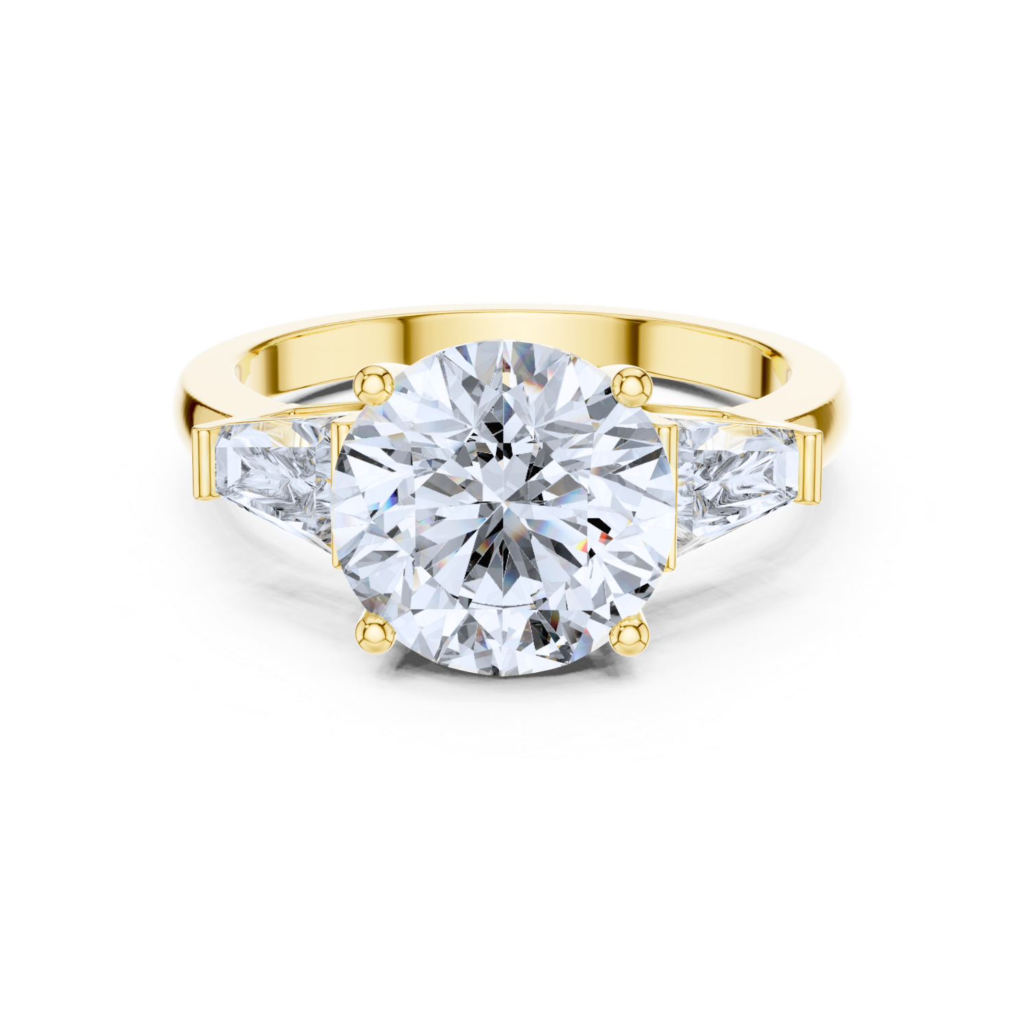 Classic Trio Round Diamond Ring