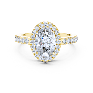 Vera Oval Halo Diamond Ring
