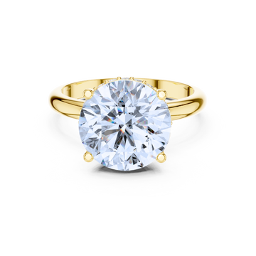 Hidden Halo Solitaire Diamond Ring