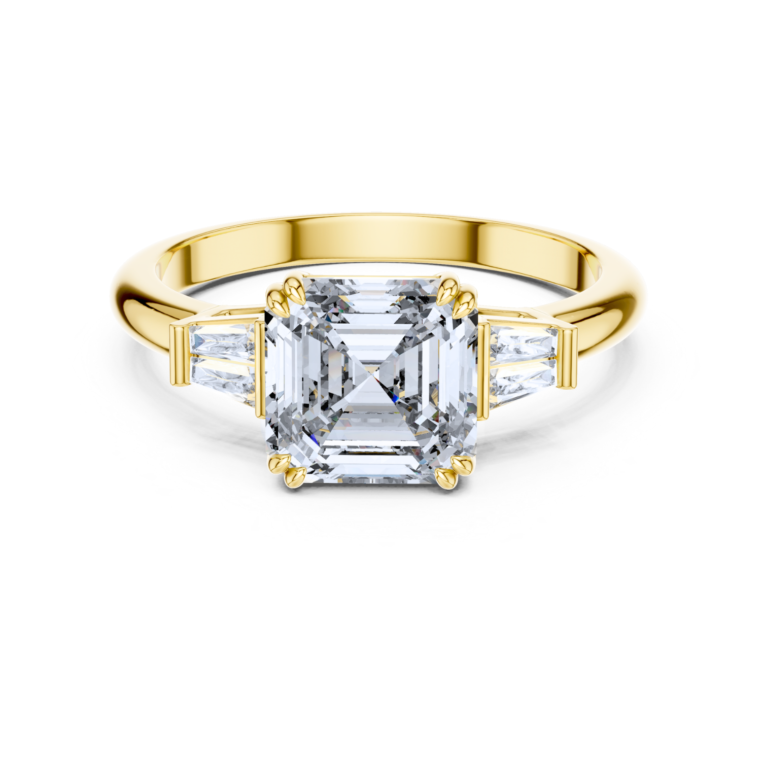 The Celestia Three-Stone Ring