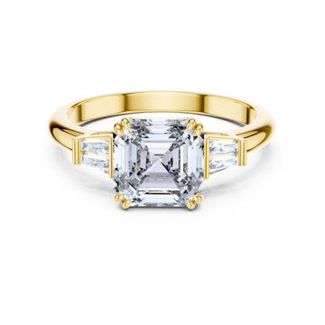 The Celestia Three-Stone Ring