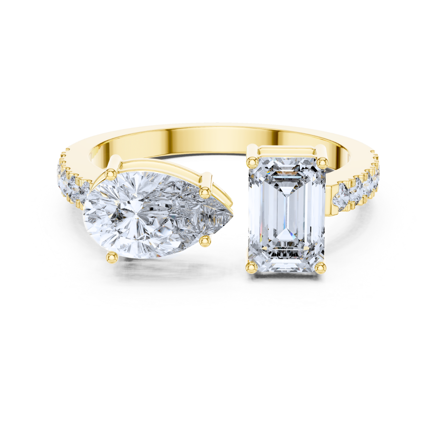Dual-Cut Diamond Ring