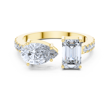Dual-Cut Diamond Ring