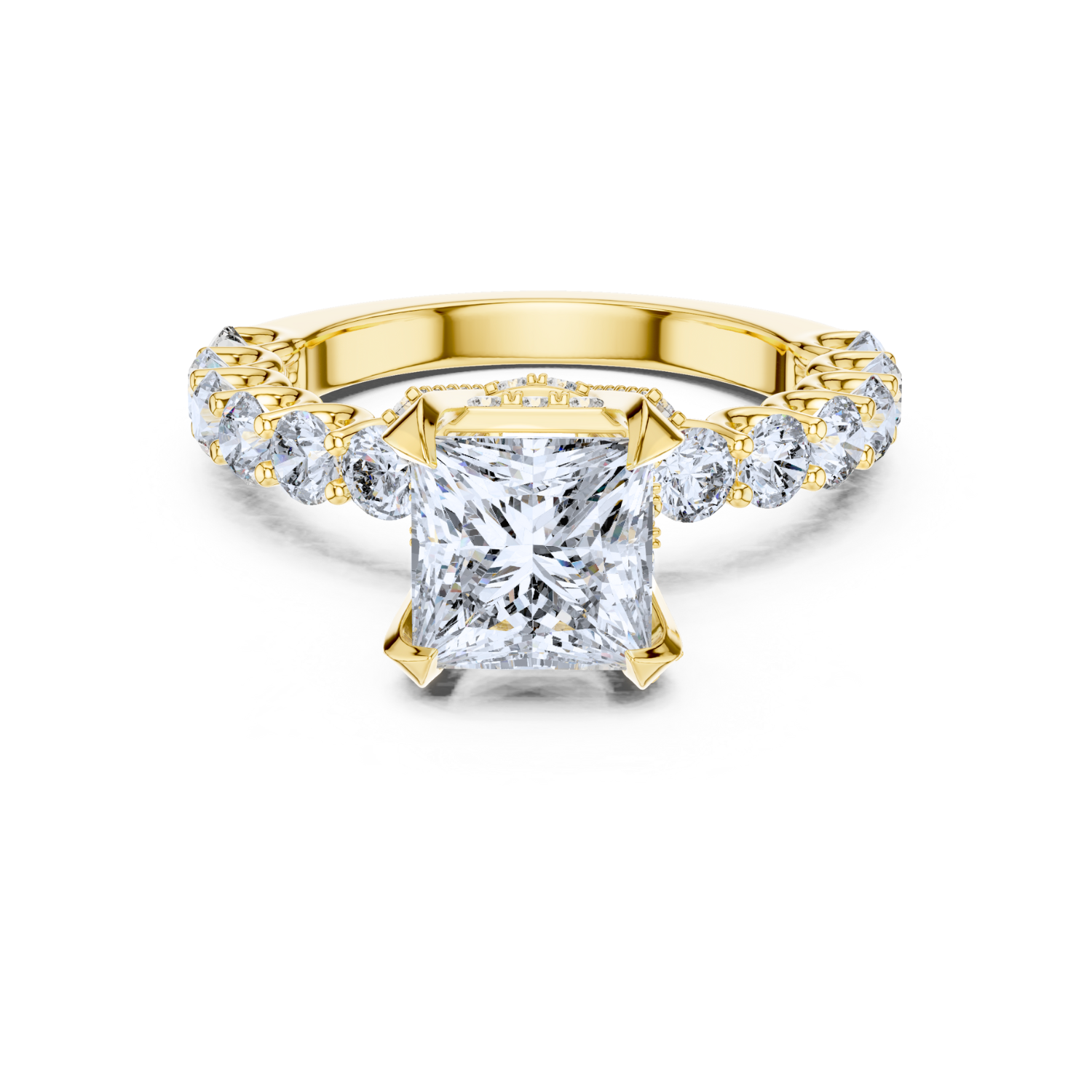 Imperial Crown Princess-Cut Ring